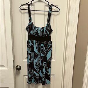 Spense Brown Sleeveless Scoop Neck Sundress